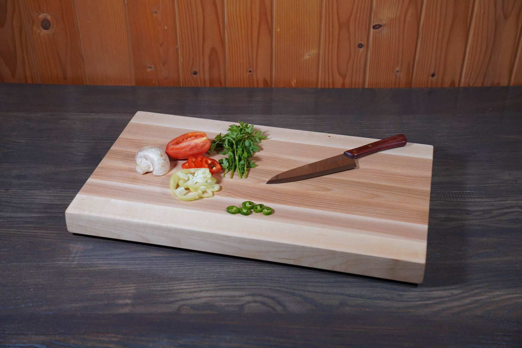 Tocător LFG1 „Long Grain” Paltin, Fag- 550/320/41(mm) - imagine 4
