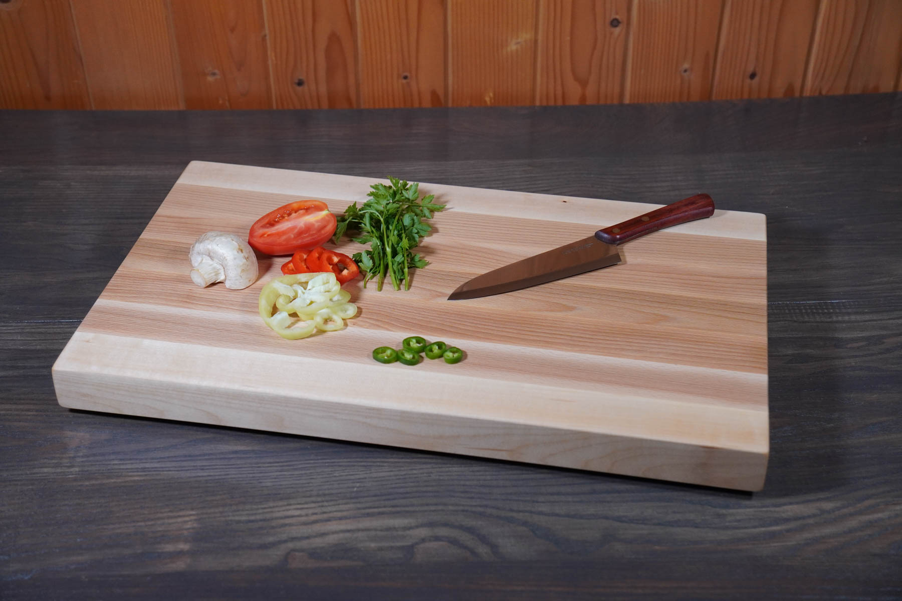 Tocător LFG1 „Long Grain” Paltin, Fag- 550/320/41(mm) - imagine 5