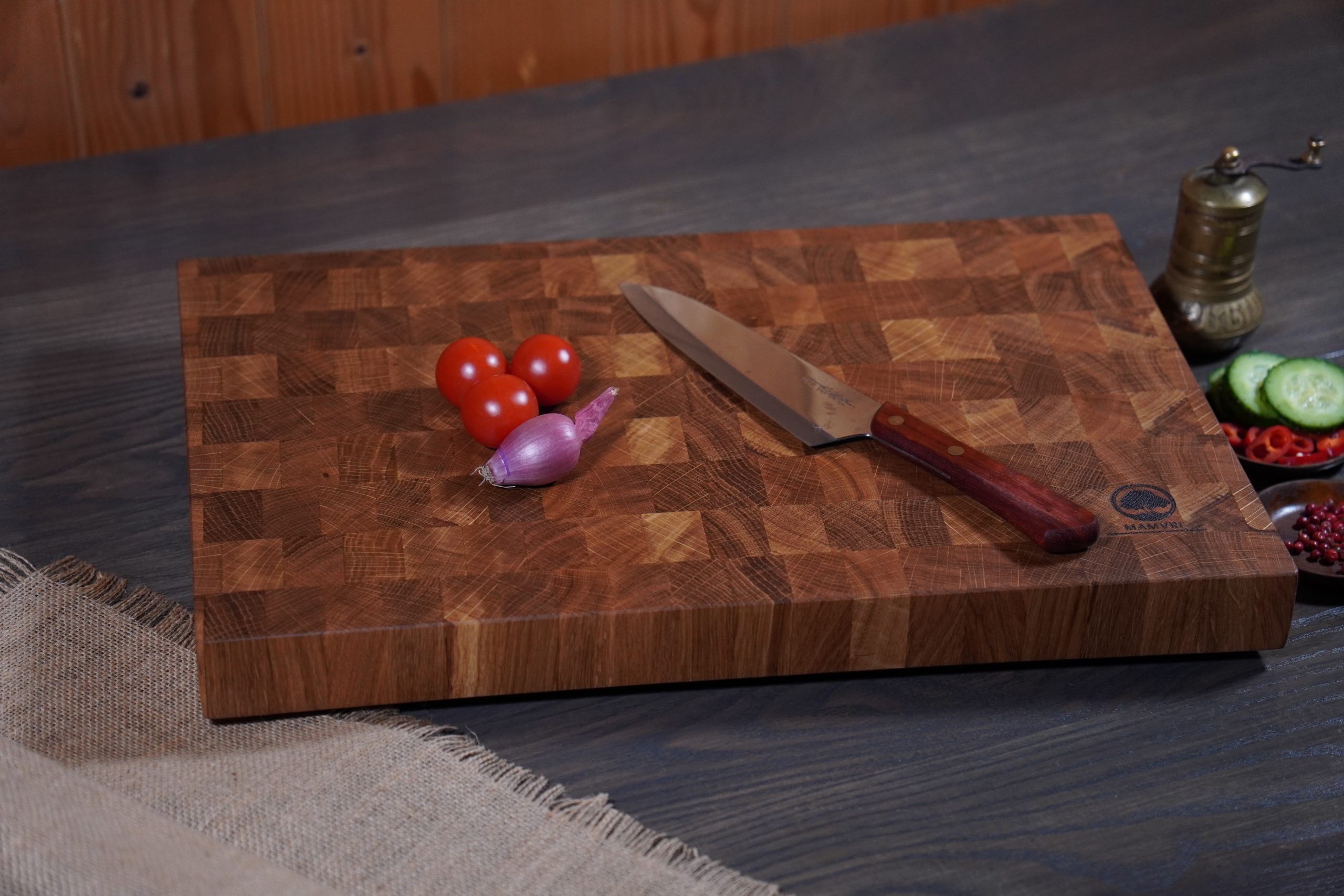 Tocător ESF3 „End Grain” Stejar- 420/300/45(mm) - imagine 4