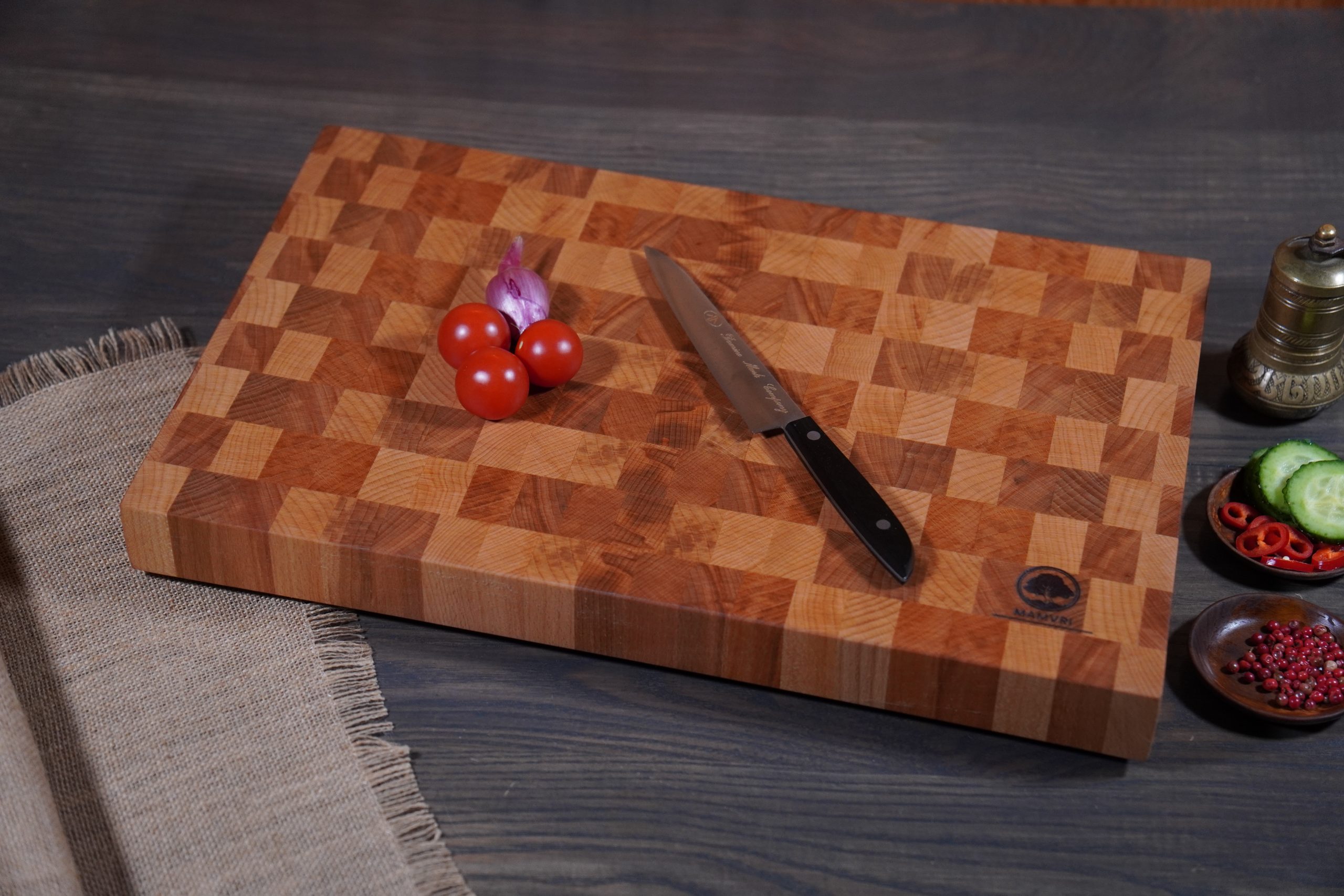 Tocător EPF5 „End Grain” Fag Aburit - 380/270/42(mm)