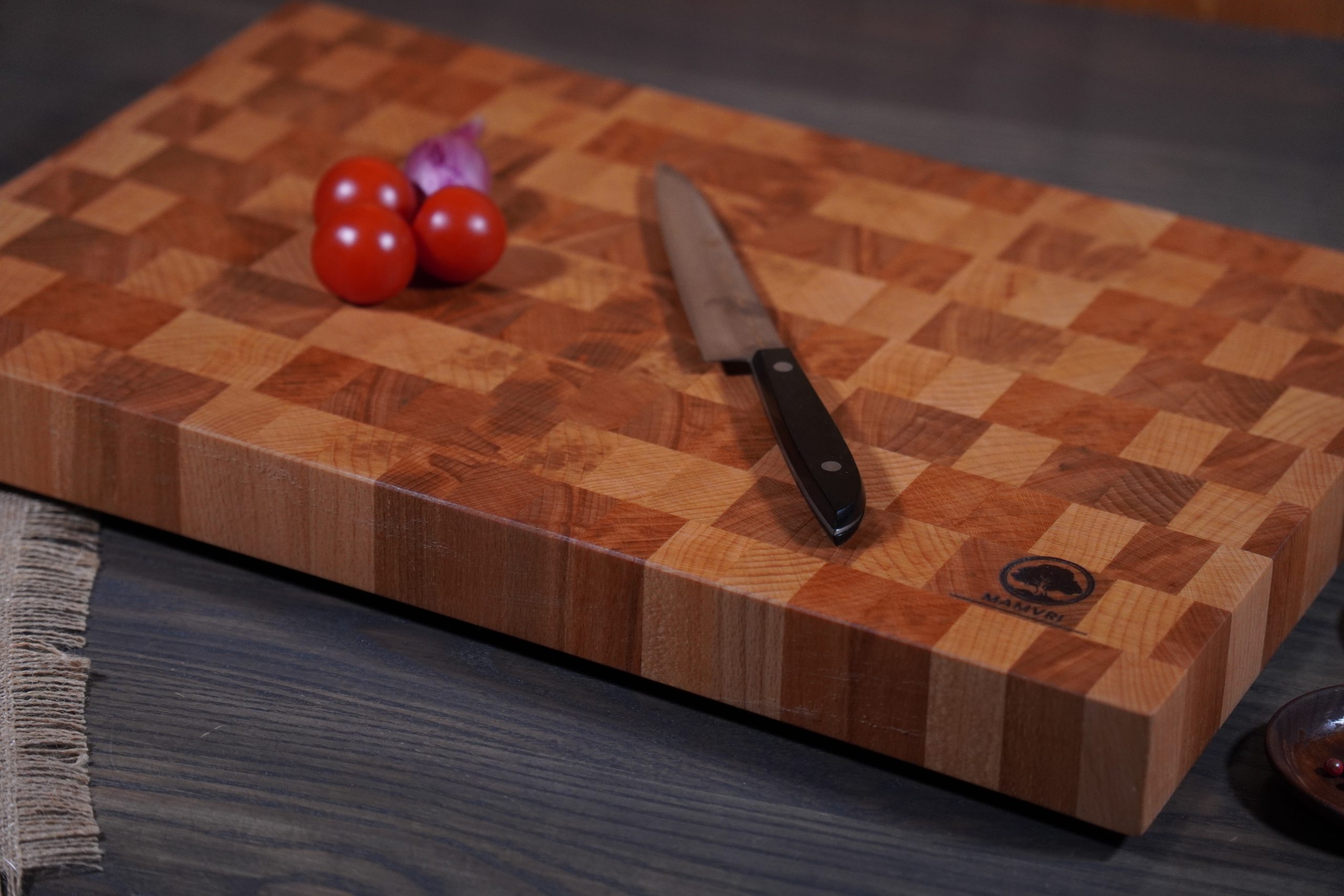 Tocător EPF5 „End Grain” Fag Aburit - 380/270/42(mm) - imagine 5
