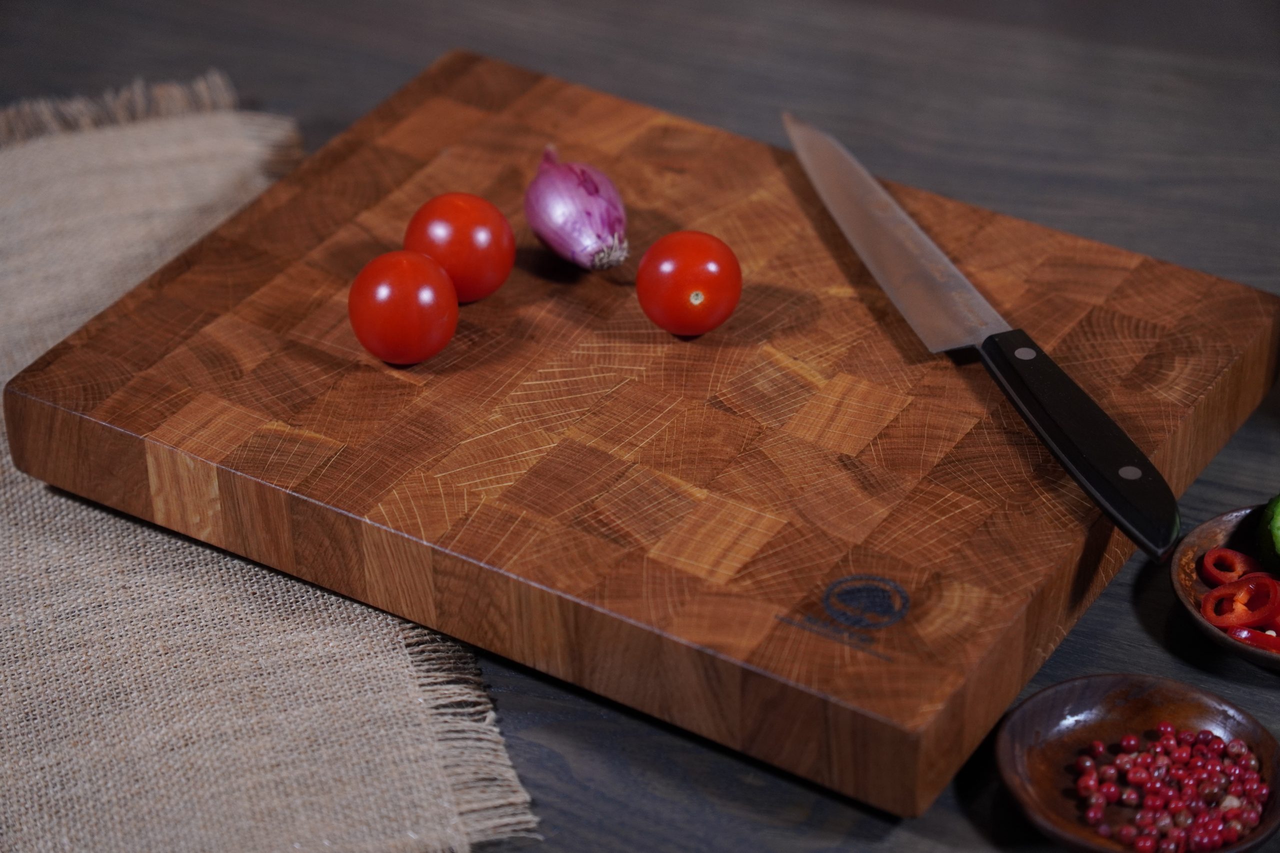 Tocător ESF2 „End Grain” Stejar - 330/230/35(mm) - imagine 3