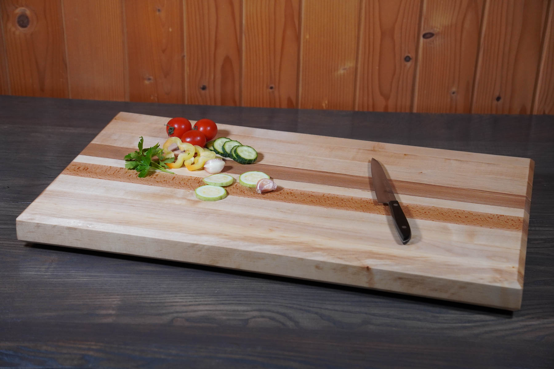 Tocător LFG13 „Long Grain” Paltin, Fag- 650/360/45(mm) - imagine 4
