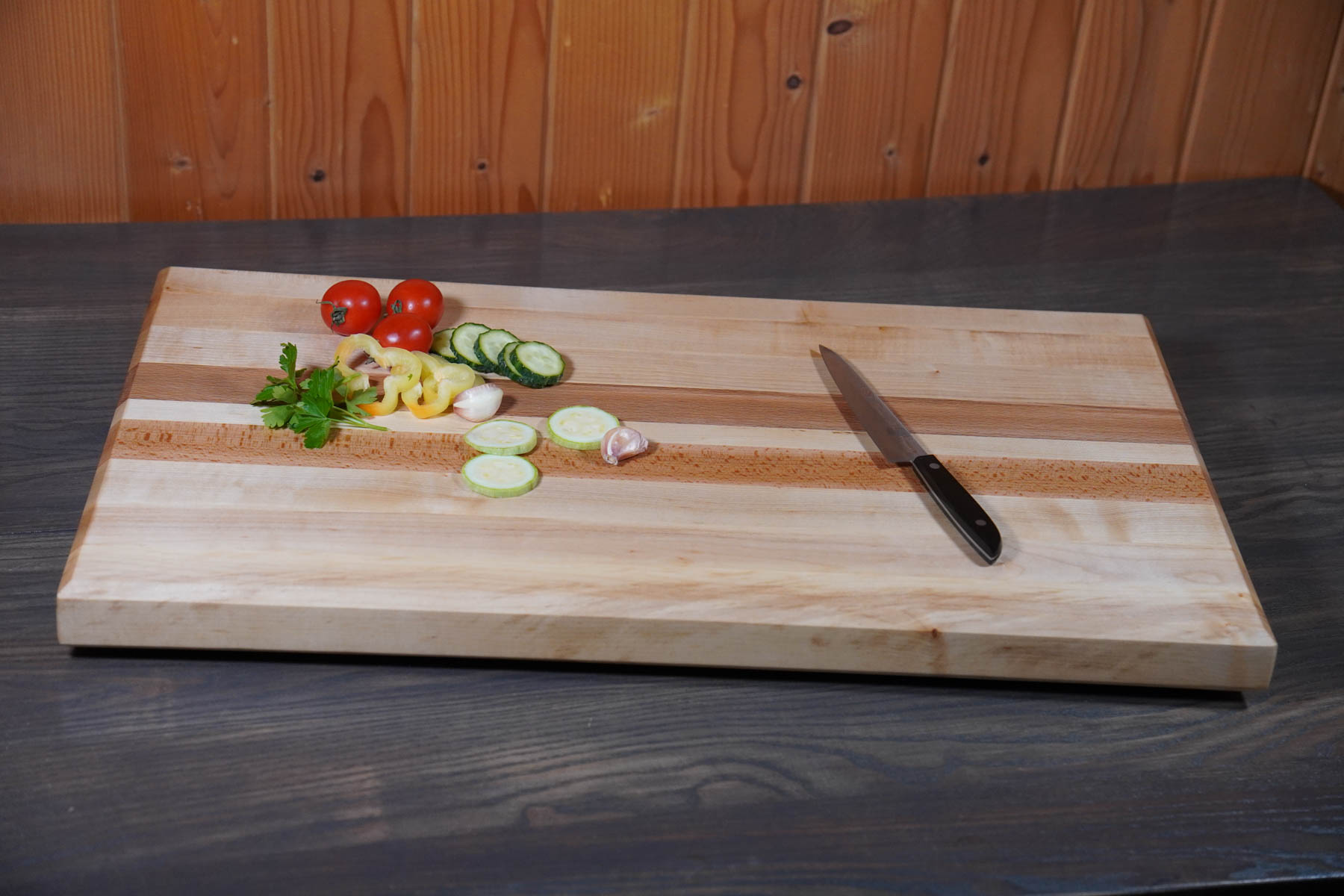 Tocător LFG13 „Long Grain” Paltin, Fag- 650/360/45(mm) - imagine 5