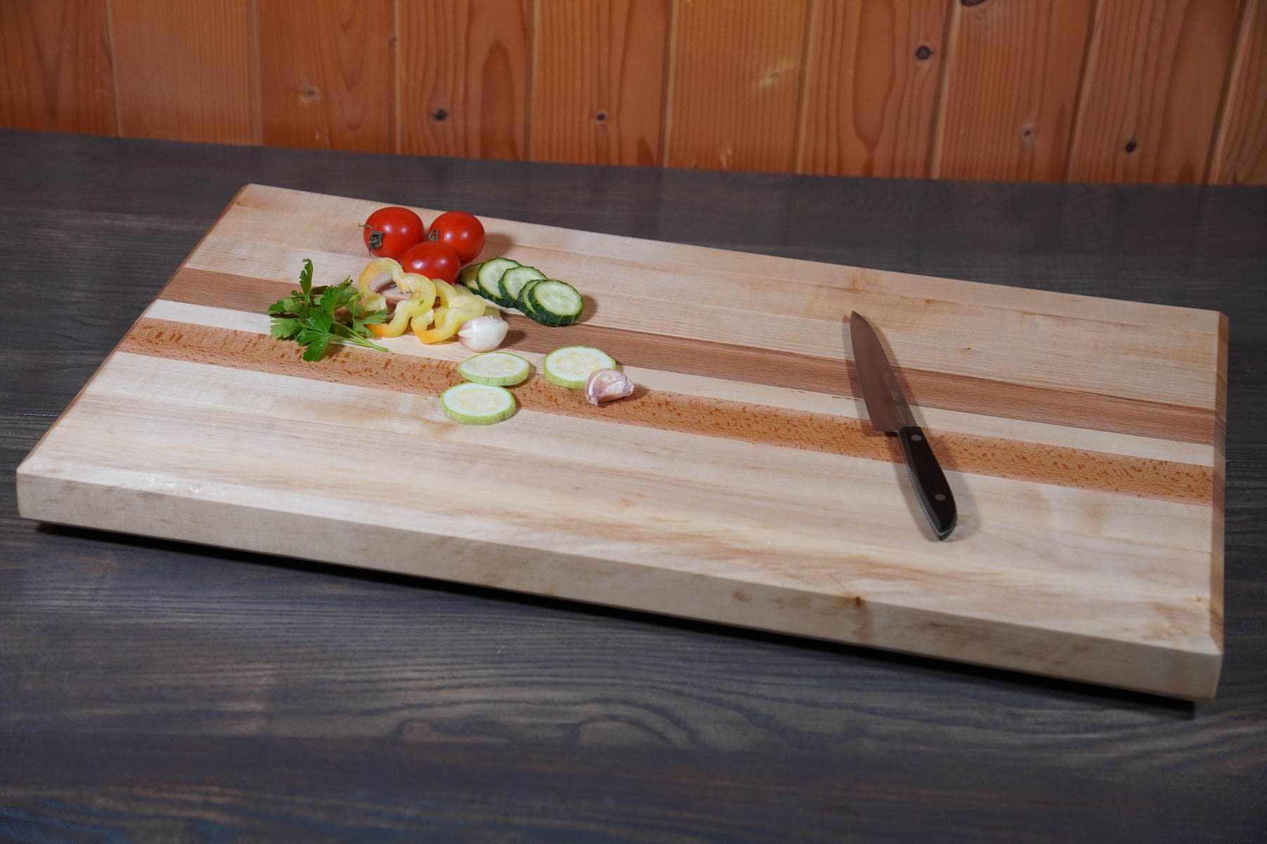 Tocător LFG13 „Long Grain” Paltin, Fag- 650/360/45(mm) - imagine 6