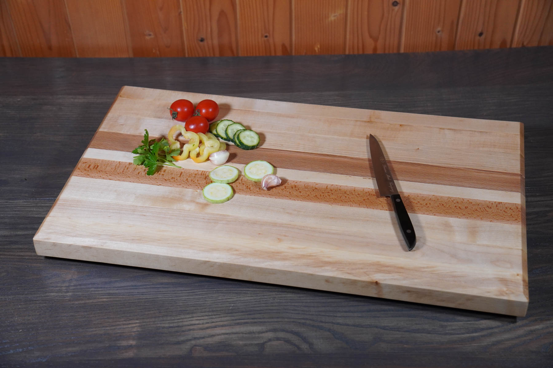 Tocător LFG13 „Long Grain” Paltin, Fag- 650/360/45(mm) - imagine 7
